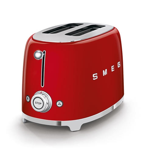 Tostador 2 ranuras 950W Smeg TSF01RDEU 50' Style rojo - foto 2