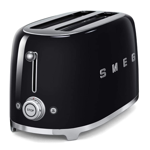 Tostador 2 ranuras 1500w TSF02BLEU Smeg negro - foto 2