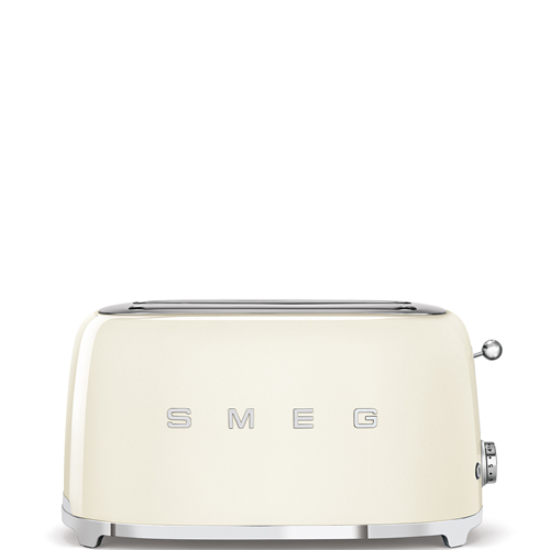 Tostador 2 Ranuras 1500w Smeg TSF02CREU Vintage Crema
