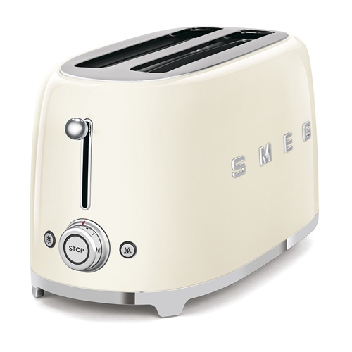 Tostador 2 Ranuras 1500w Smeg TSF02CREU Vintage Crema - foto 2