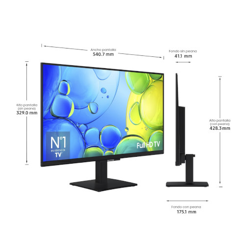 Televisor LED 24" FHD Samsung TU24F6005FKXSP Smart TV Clase E - foto 3