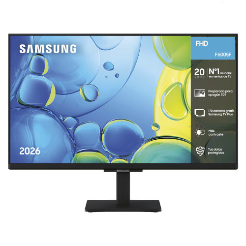 Televisor LED 27" FHD Samsung TU27F6005FKXSP Smart TV Negro Clase E