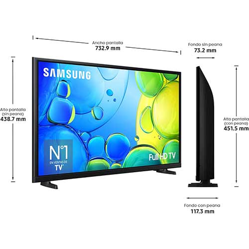 Televisor LED 32" FullHD Samsung TU32F6005FKXSP Smart TV Clase F - foto 2