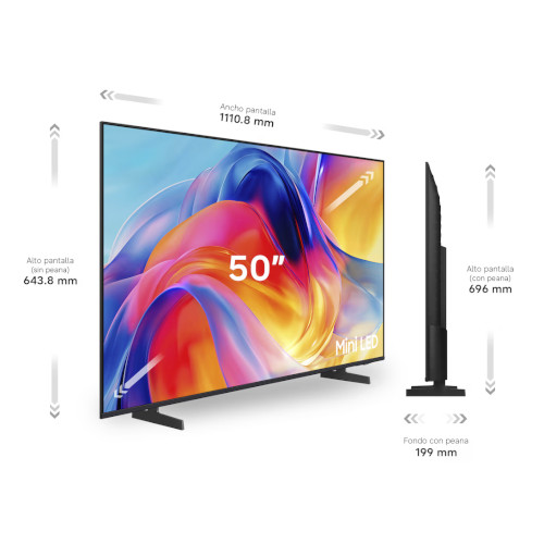 Televisor MINILED 50" 4K Samsung TU50M73HAUXXC Smart TV Clase F - foto 2