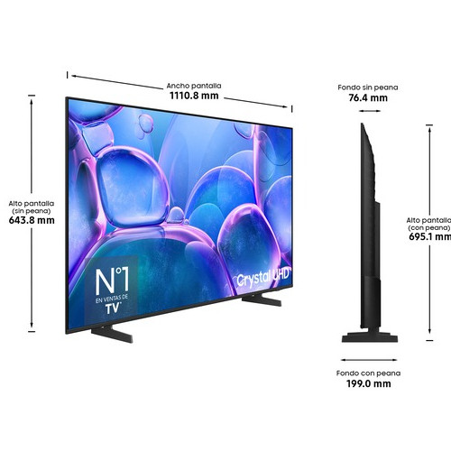 Televisor LED 50" 4K Samsung TU50U7025FKXXC Smart TV Clase G - foto 3
