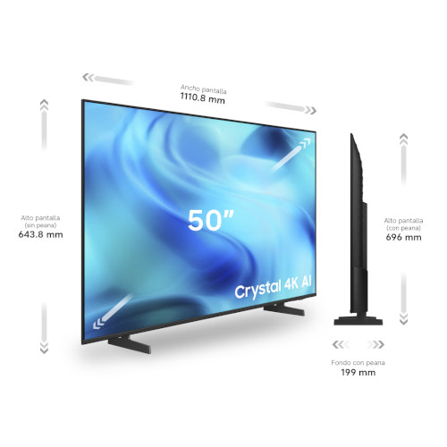 Televisor LED 50" 4K Samsung TU50U8075HUXXC Smart TV Clase F - foto 2