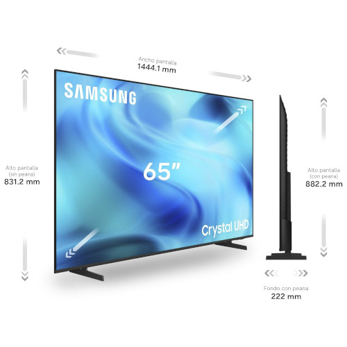 Televisor LED 65" 4K Samsung TU65U8075HUXXC Smart TV Clase F - foto 2