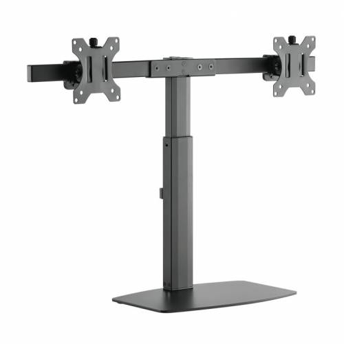 TooQ Soporte de mesa para 2 pantallas (monitor / plasma / LCD / LED) 17"-27"