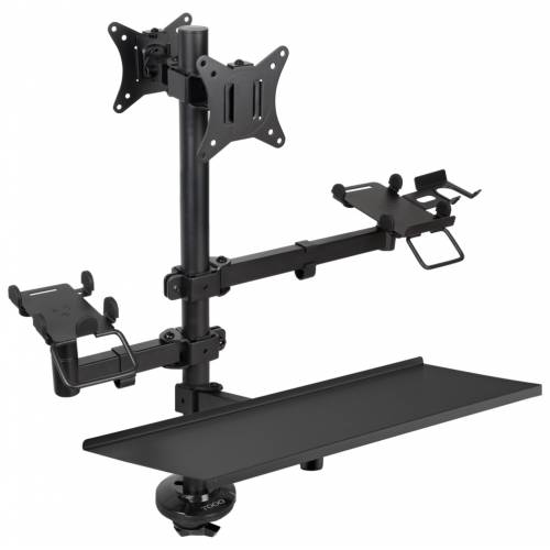 TooQ Soporte de Mesa para TPV/Impresora/Pantallas 17”-32”/Terminal/Lector/Teclado