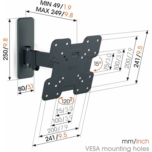 Soporte 24-43" Vogels TVM1223 Full Motion Small - foto 2