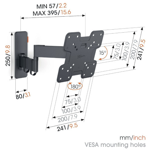 Soporte TV Giratorio Vogels TVM1243 19-43" 15kg - foto 2