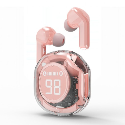 Auriculares Gembird TWST01PK Transparente Rosa