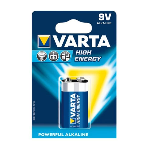 Blister 1 Unidad Pila 6LR61 VARTA Alkaline 9V