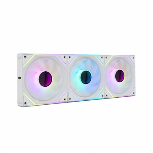 NOX Hummer Pro Link Carcasa del ordenador Ventilador 12 cm Blanco 3 pieza(s)