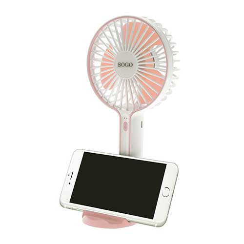 Ventilador Mesa Mini 3" 4W Sogo SS21420P Portátil Rosa - foto 2