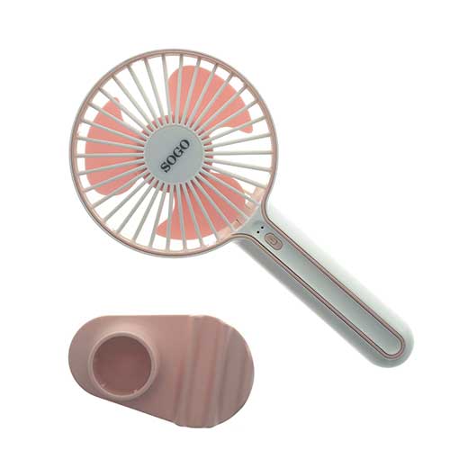Ventilador Mesa Mini 3" 4W Sogo SS21420P Portátil Rosa - foto 3