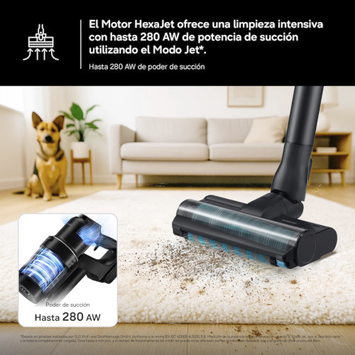 Aspirador Escoba Sin Cable Samsung VS70H28GLTWA Jet 95S Pet Accesorios Animal Verde - foto 3