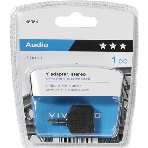 Adaptador de Audio Vicanco de Minijack Macho 3,5mm a 2x Minijack Hembra 3,5mm - foto 2