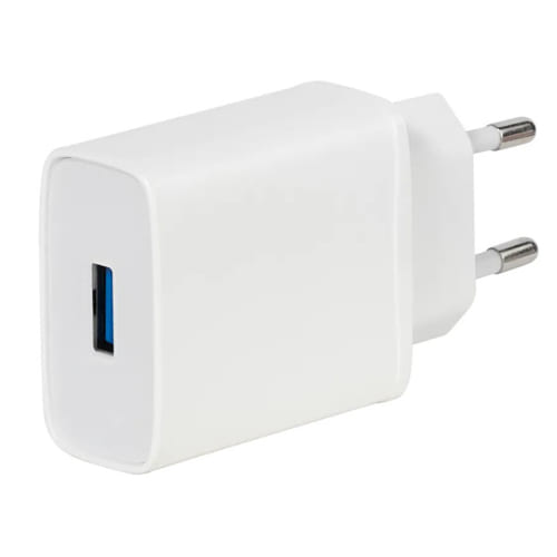 Cargador Casa USB-A 3.0 18w QC3.0 Blanco