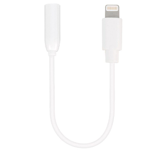Adaptador de Audo Lightning 3,5mm 0,10m Blanco