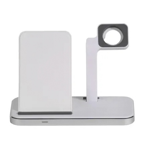 Cargador Soporte Vivanco Inalambrico QI Movil+Reloj 10w