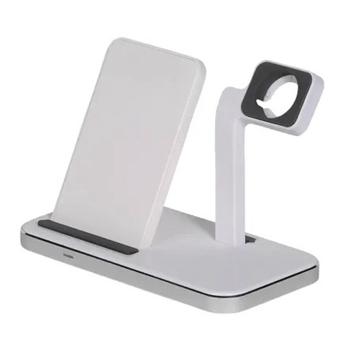 Cargador Soporte Vivanco Inalambrico QI Movil+Reloj 10w - foto 2