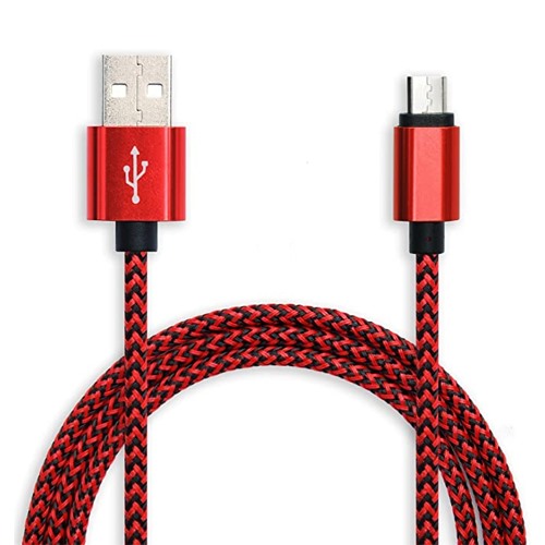 Cable de carga y datos WIRBOO Micro usb 2.5M Rojo