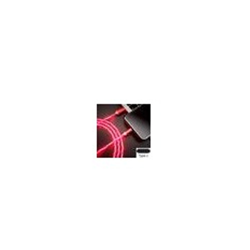 Cable carga y datos USB tipo C Wirboo con luz roja