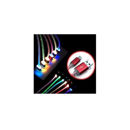Cable carga y datos USB  tipo C Wirboo con luz verde