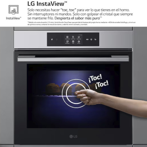 Horno Multifunción 60cm LG WS9D7651WS Pirolítico Vapor Instaview Inox A++ - foto 2