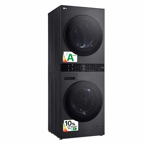 Torre de Lavado y Secado 12/10KG LG WT1210BBF Inox Grafito -10% A /A+++